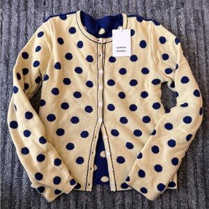 NWT Damson Madder Tabitha Wool Reversible Cardigan Sweater